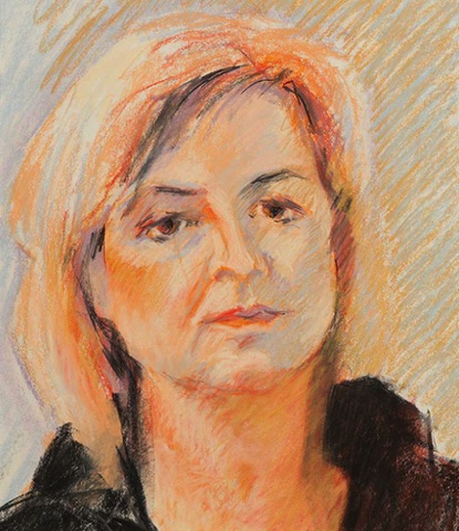 Portret 5
Pastelkrijt op papier
40 x 30 cm